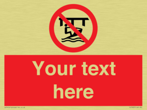 Custom Do not use watercraft in the vicinity of piers